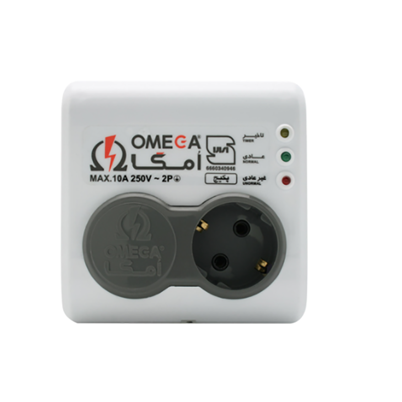 محافظ برق امگا OMEGA دیواری مدل تک خانه P1100 